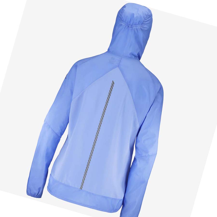 Salomon BONATTI CROSS WIND WINDBREAKERS Kadın Ceket Mavi | TR 2463JPQ